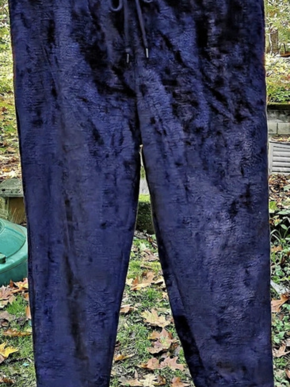 Secret Teasures super soft furry fuzzy jogger sleep pants size large EUC
